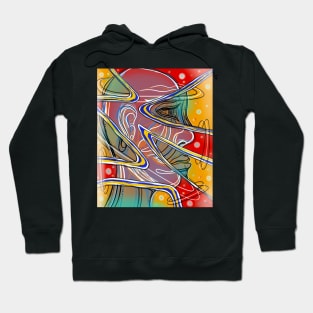 Abstract face design #5 Hoodie